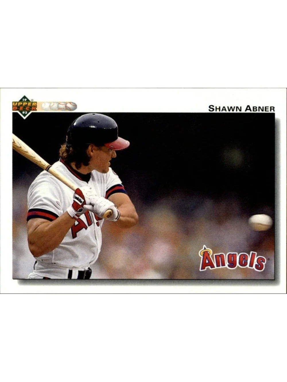Shawn Abner 1992 Upper Deck MLB #502 Baseball Card California Angels